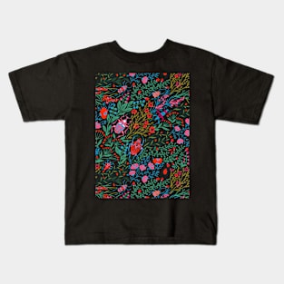 FLORAL DESIGN WITH BEETLES COLLECTION NUMBER 1 Kids T-Shirt